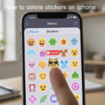how to delete stickers on iphone​