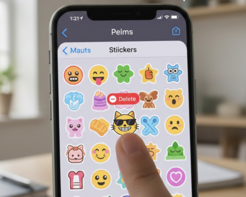 how to delete stickers on iphone​