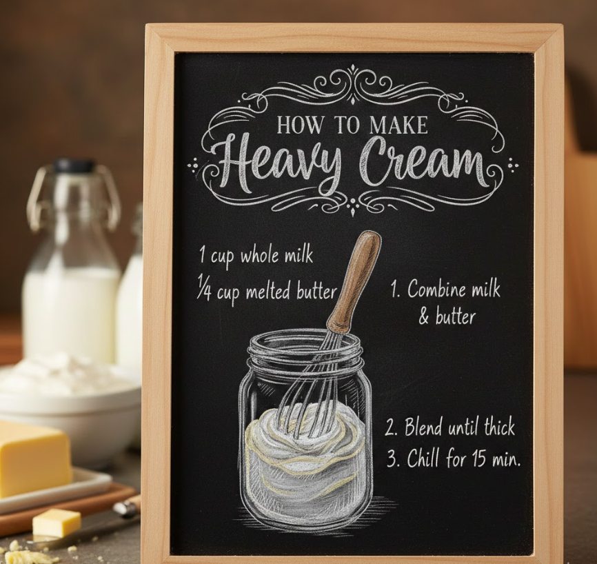 how to make heavy cream​