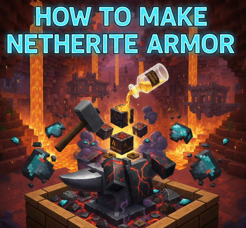 How to Make Netherite Armor
