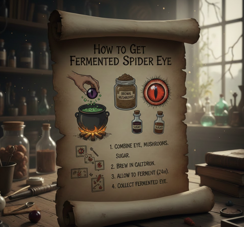 How to Get Fermented Spider Eye