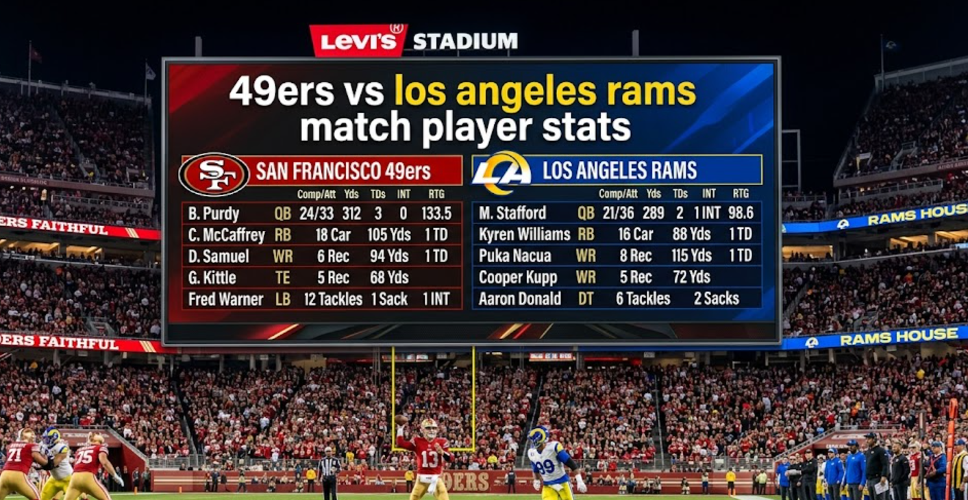 49ers vs los angeles rams match player stats