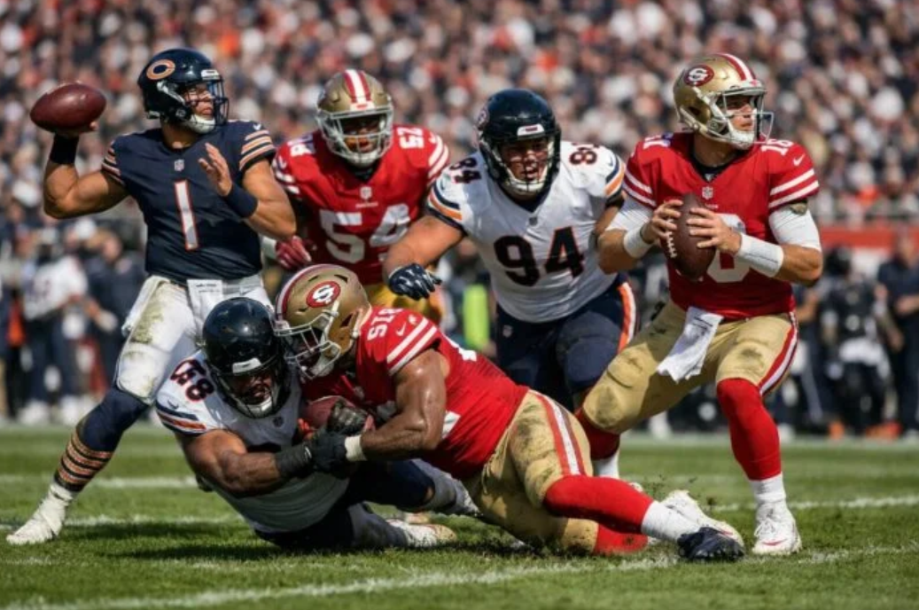 Chicago Bears vs 49ers Match Player Stats
