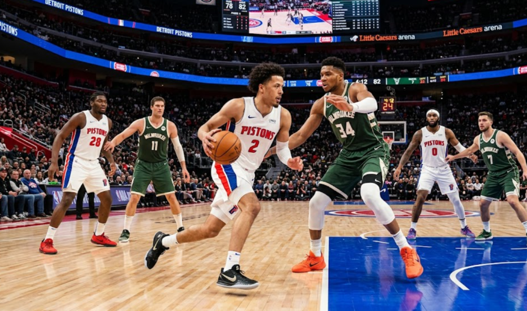 Detroit Pistons vs Milwaukee Bucks Match Player Stats