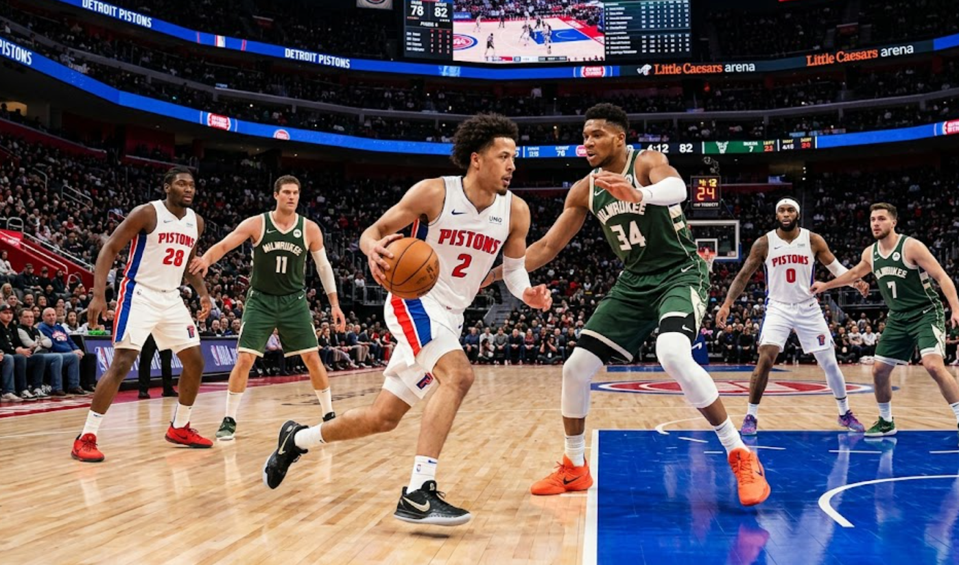 Detroit Pistons vs Milwaukee Bucks Match Player Stats