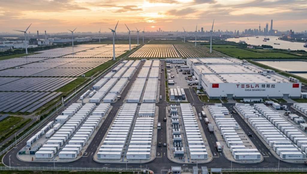Tesla China Battery Project Renewable Energy