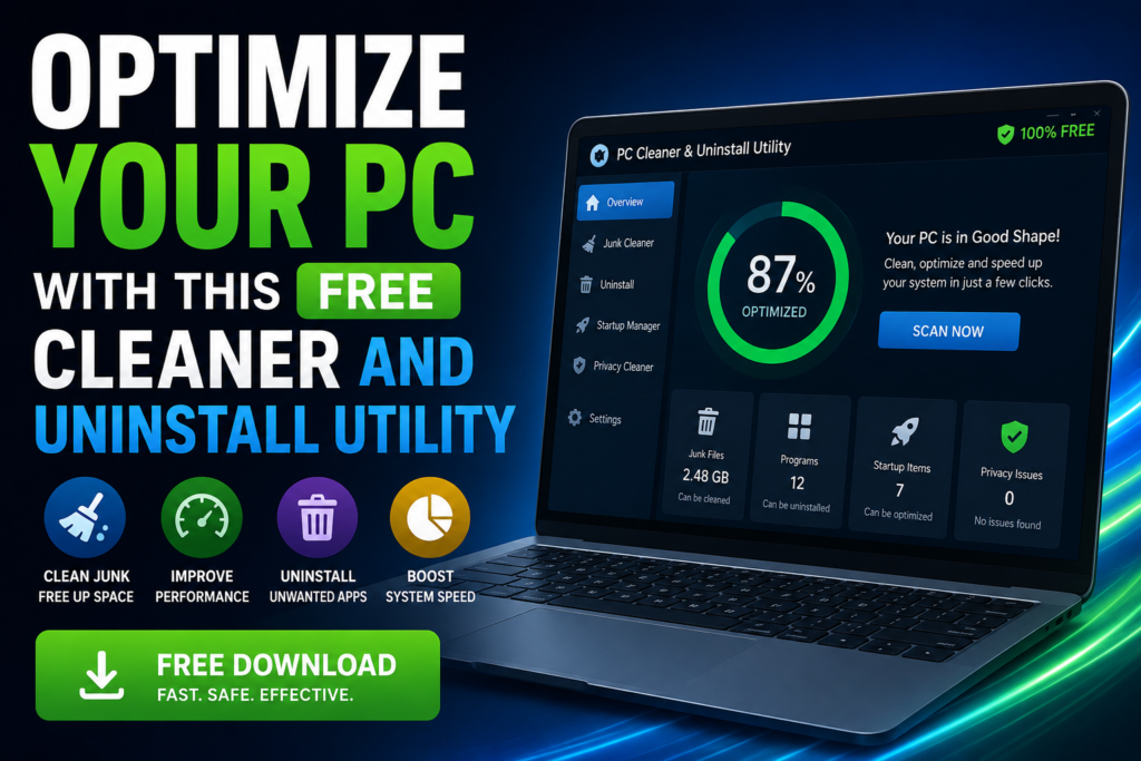 Optimize Your PC with This Free Cleaner and Uninstall Utility