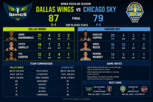 Dallas Wings vs Chicago Sky Match Player Stats