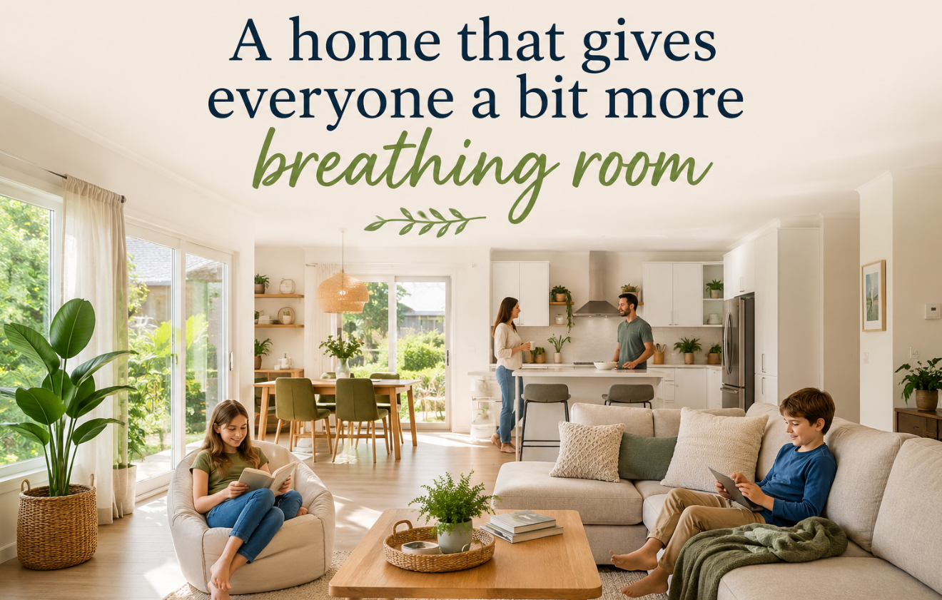 A home that gives everyone a bit more breathing room
